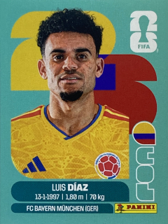 2026 FIFA World Cup Stickers #COL20 Luis Díaz