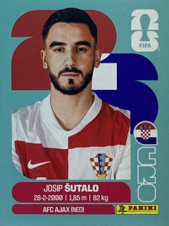 2026 FIFA World Cup Stickers #CRO07 Josip Šutalo