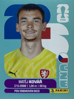 2026 FIFA World Cup Stickers #CZE02 Matěj Kovář