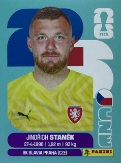 2026 FIFA World Cup Stickers #CZE03 Jindřich Staněk