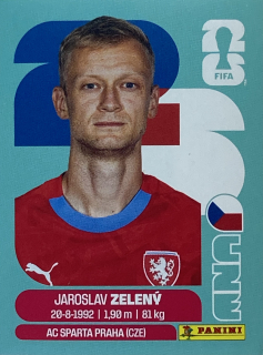 2026 FIFA World Cup Stickers #CZE06 Jaroslav Zelený