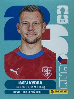 2026 FIFA World Cup Stickers #CZE15 Matěj Vydra
