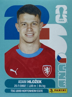 2026 FIFA World Cup Stickers #CZE19 Adam Hložek