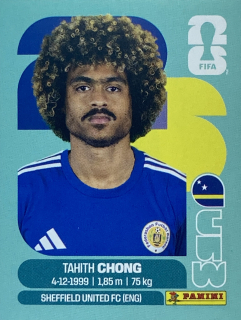 2026 FIFA World Cup Stickers #CUW14 Tahith Chong