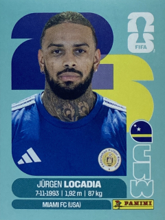 2026 FIFA World Cup Stickers #CUW17 Jürgen Locadia