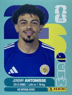 2026 FIFA World Cup Stickers #CUW18 Jeremy Antonisse