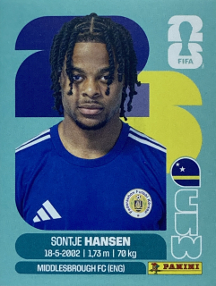 2026 FIFA World Cup Stickers #CUW20 Sontje Hansen