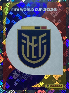 2026 FIFA World Cup Stickers #ECU01 Team Logo - FOIL
