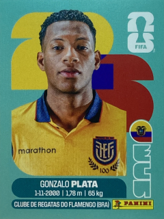2026 FIFA World Cup Stickers #ECU16 Gonzalo Plata
