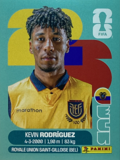 2026 FIFA World Cup Stickers #ECU19 Kevin Rodríguez