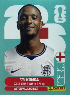 2026 FIFA World Cup Stickers #ENG05 Ezri Konsa