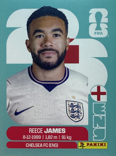 2026 FIFA World Cup Stickers #ENG07 Reece James