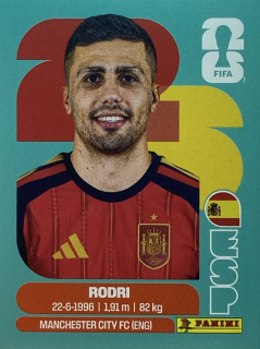 2026 FIFA World Cup Stickers #ESP10 Rodri