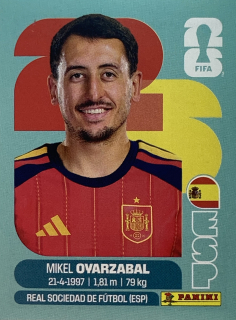 2026 FIFA World Cup Stickers #ESP20 Mikel Oyarzabal
