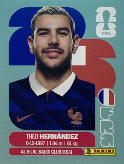 2026 FIFA World Cup Stickers #FRA03 Théo Hernández
