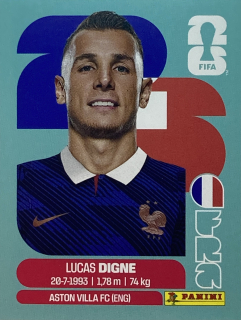 2026 FIFA World Cup Stickers #FRA08 Lucas Digne