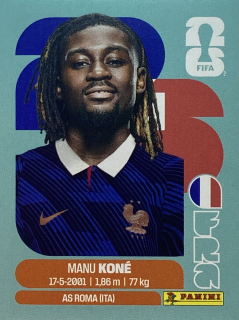2026 FIFA World Cup Stickers #FRA11 Manu Koné