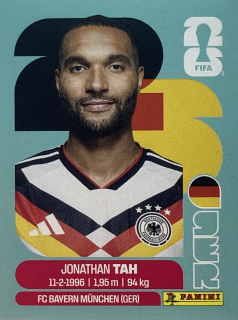2026 FIFA World Cup Stickers #GER03 Jonathan Tah
