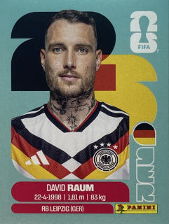 2026 FIFA World Cup Stickers #GER04 David Raum