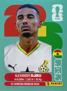 2026 FIFA World Cup Stickers #GHA06 Alexander Djiku