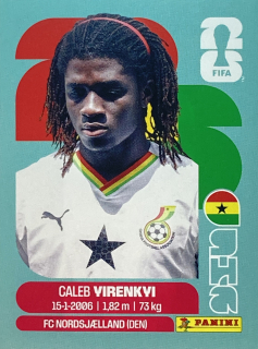 2026 FIFA World Cup Stickers #GHA08 Caleb Yirenkyi
