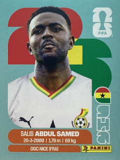 2026 FIFA World Cup Stickers #GHA11 Salis Abdul Samed