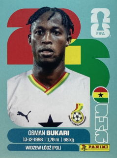 2026 FIFA World Cup Stickers #GHA19 Osman Bukari