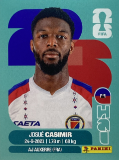 2026 FIFA World Cup Stickers #HAI16 Josué Casimir