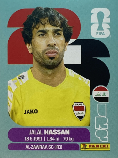 2026 FIFA World Cup Stickers #IRQ02 Jalal Hassan