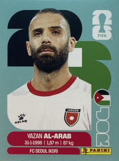 2026 FIFA World Cup Stickers #JOR05 Yazan Al-Arab