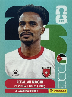 2026 FIFA World Cup Stickers #JOR06 Abdallah Nasib