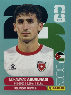 2026 FIFA World Cup Stickers #JOR08 Mohammad Abualnadi