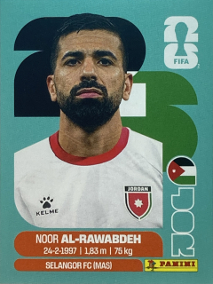 2026 FIFA World Cup Stickers #JOR11 Noor Al-Rawabdeh