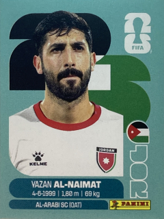 2026 FIFA World Cup Stickers #JOR16 Yazan Al-Naimat