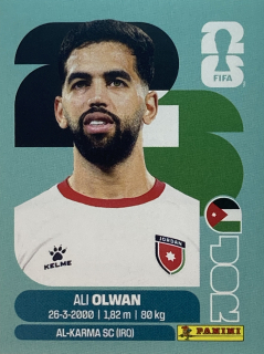 2026 FIFA World Cup Stickers #JOR18 Ali Olwan