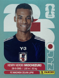 2026 FIFA World Cup Stickers #JPN03 Henry Heroki Mochizuki