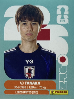 2026 FIFA World Cup Stickers #JPN10 Ao Tanaka