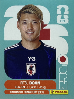 2026 FIFA World Cup Stickers #JPN14 Ritsu Doan