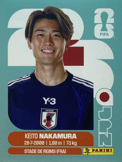 2026 FIFA World Cup Stickers #JPN15 Keito Nakamura