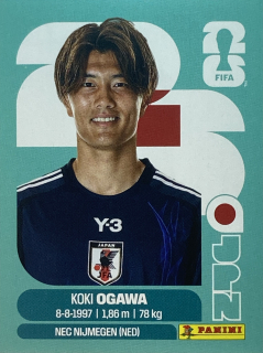 2026 FIFA World Cup Stickers #JPN19 Koki Ogawa
