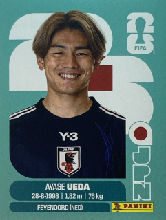 2026 FIFA World Cup Stickers #JPN20 Ayase Ueda