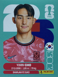 2026 FIFA World Cup Stickers #KOR05 Yumin Cho