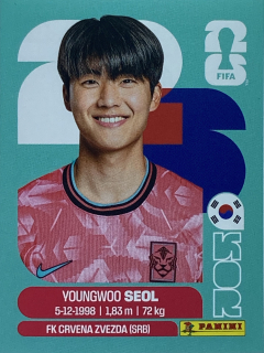 2026 FIFA World Cup Stickers #KOR06 Youngwoo Seol