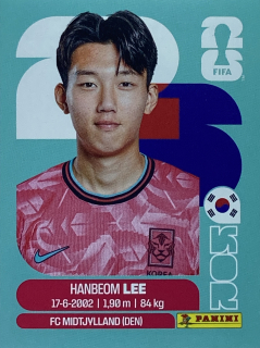 2026 FIFA World Cup Stickers #KOR07 Hanbeom Lee