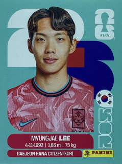 2026 FIFA World Cup Stickers #KOR09 Myungjae Lee