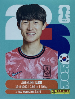 2026 FIFA World Cup Stickers #KOR10 Jaesung Lee