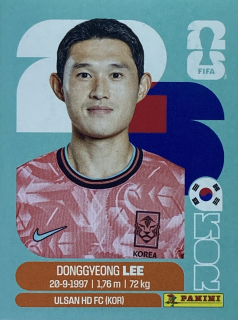 2026 FIFA World Cup Stickers #KOR16 Donggyeong Lee