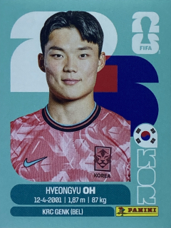 2026 FIFA World Cup Stickers #KOR20 Hyeongyou Oh