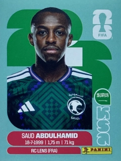 2026 FIFA World Cup Stickers #KSA04 Saud Abdulhamid