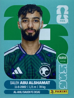 2026 FIFA World Cup Stickers #KSA14 Saleh Abu Alshamat